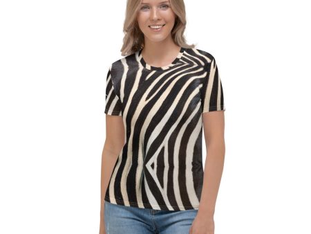 Zebra Women s T-shirt For Sale