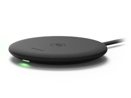 Motorola TurboPower 15W Wireless Charger With 27W Wall Charger + 2M C-C Cable - Black Hot on Sale