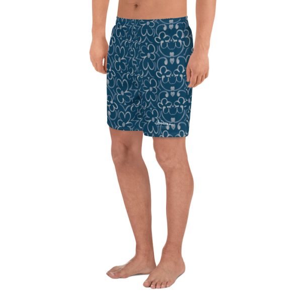 Linear Sixties Floral Mens Shorts Discount