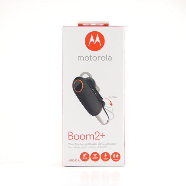 Motorola Boom 2 Plus Bluetooth Headset - Black Supply