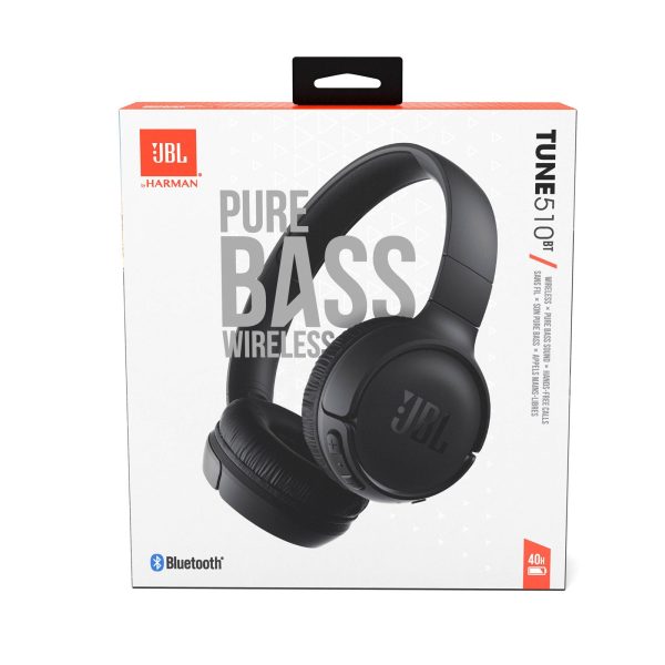 JBL Tune 510BT Wireless On-Ear Headphones - Black on Sale