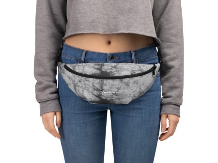 Grey Tie Dye Fanny Pack For Cheap