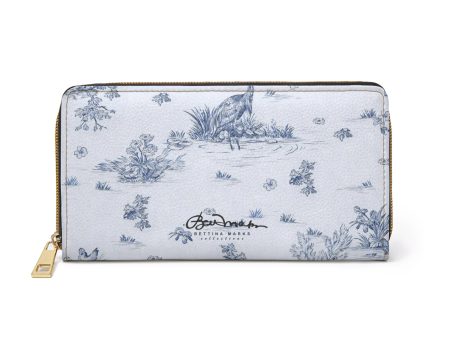 Toiles de Jouy Harmony Blue Zipper Wallet Online