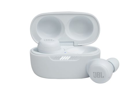 JBL Live Free NC Plus True Wireless Noise Cancelling Earbuds - White For Sale