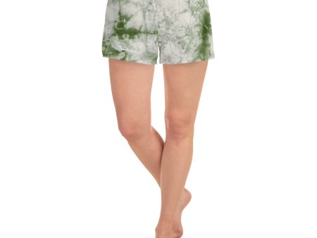 Women s Sage Tie Dye Athletic Shorts Cheap