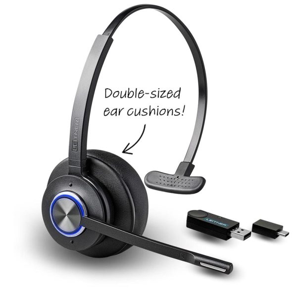 Leitner LH470XL Wireless Computer Headset – USB Dongle For Discount