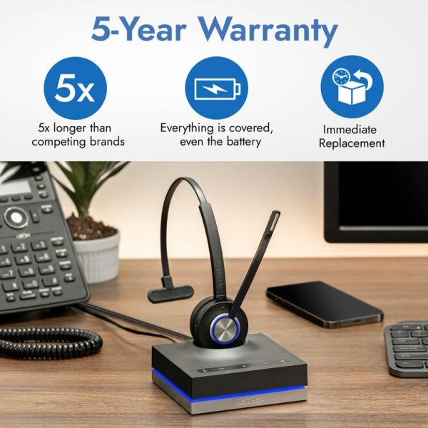 Leitner LH670 Wireless Headset for PC, Desk Phone, and Cell Sale