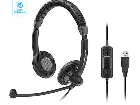 Sennheiser SC 70 USB Binaural Computer Headset with Call Control (Skype for Business Certified) on Sale